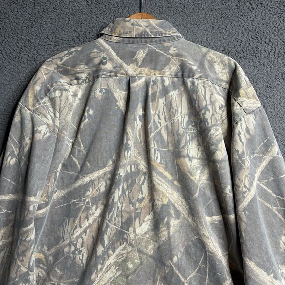 Vintage Mossy Oak Button Up Shirt Men's 3XL XXXL Hunting AOP Camo - Picture 9 of 13